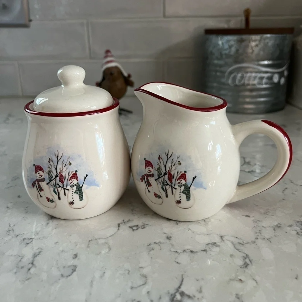 Christmas royal season sugar creamer set